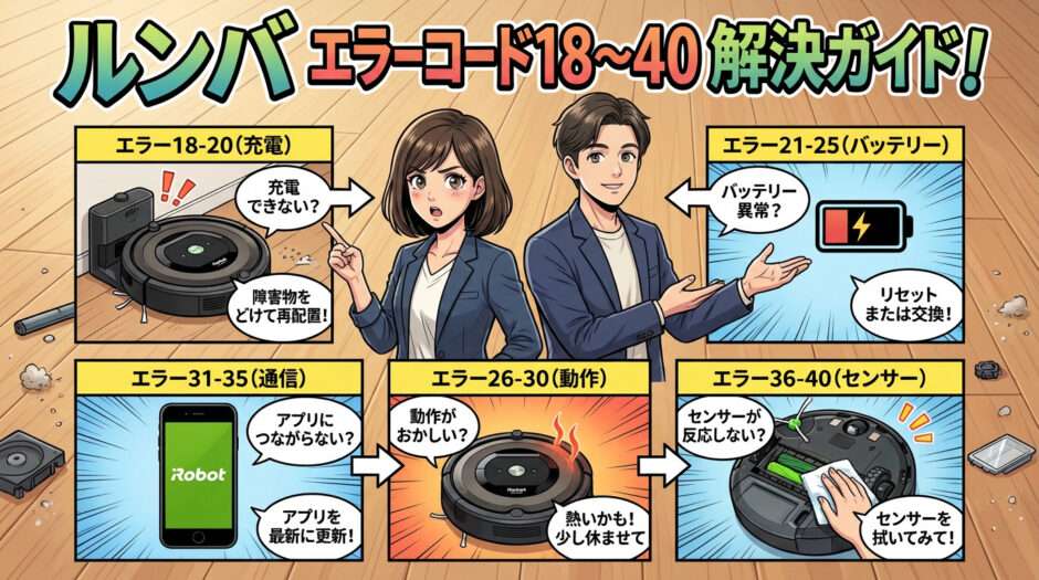 エラーコード 18~40の解決策