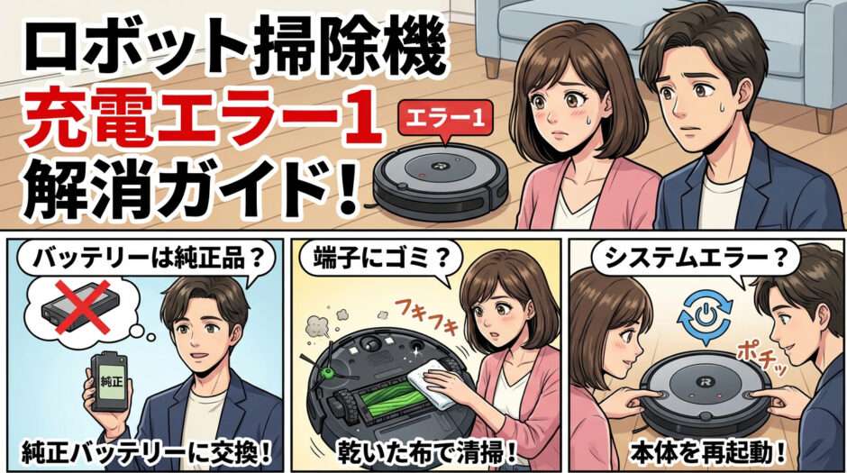 充電エラー1の対処方法