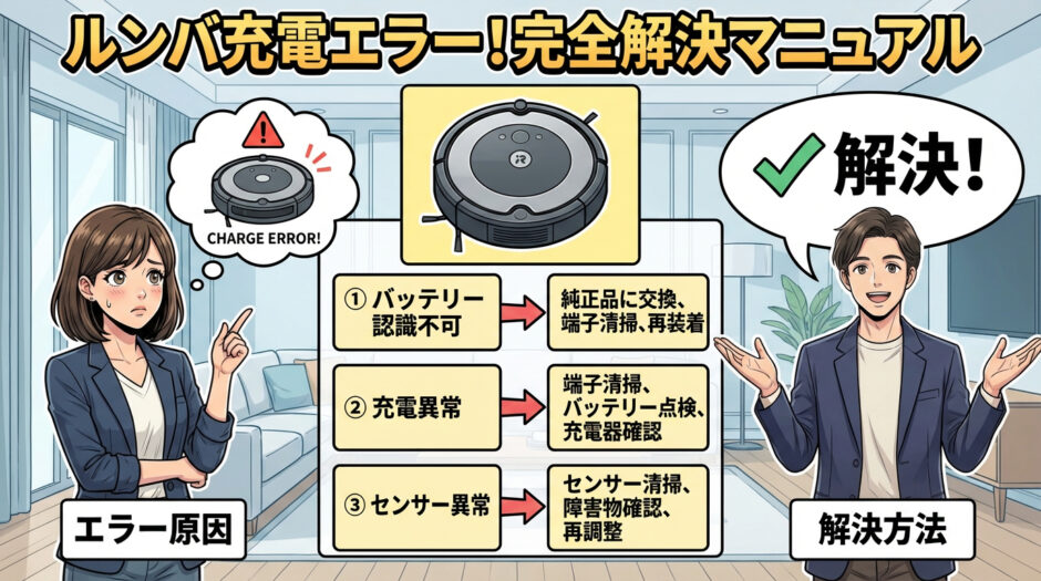 充電エラー別の対処方法まとめ