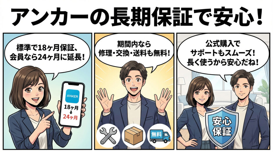 長期保証で安心