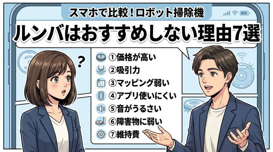 ルンバはおすすめしない理由7選