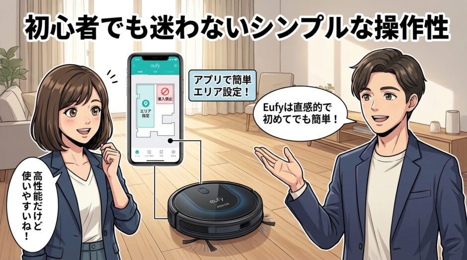 初心者でも迷わないシンプルな操作性