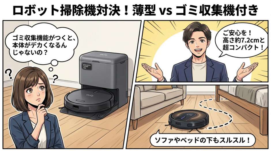 本体の薄さはそのまま